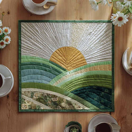 Sunrise Majesty Quilted Table Topper NCU0NXD076