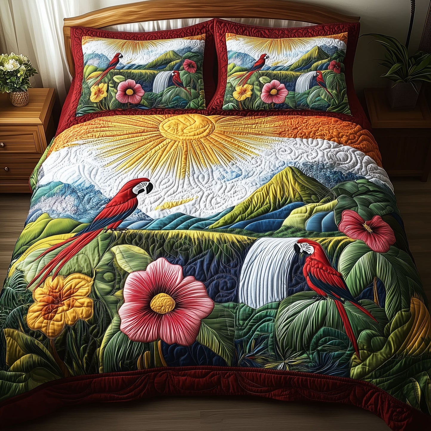 Sunrise Over the Tropics Duvet Cover Set NCU0PTT364