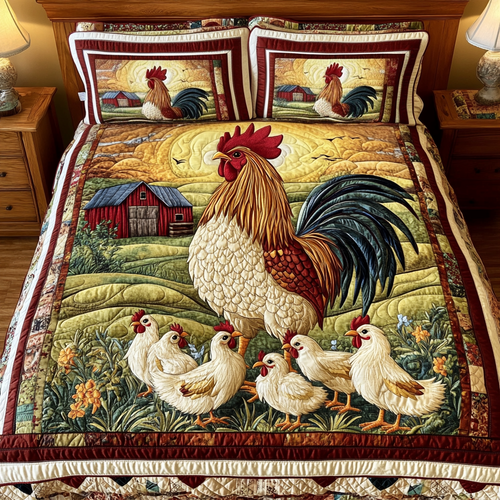 Sunrise Rooster Duvet Cover Set NCU0NVH557