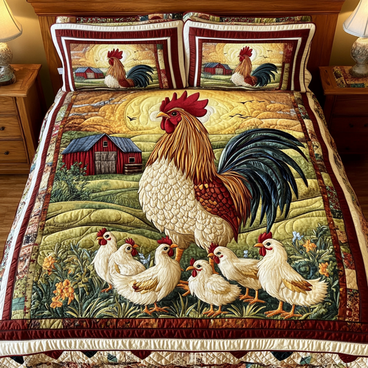 Sunrise Rooster Duvet Cover Set NCU0NVH557