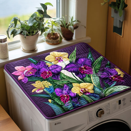 Sunset Orchids V2 Quilted Washer and Dryer Cover NCU0PTT1016