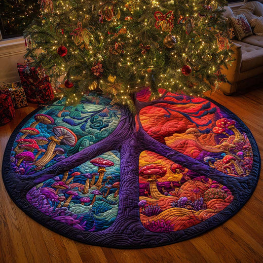 Sunset Aura Circle Quilted Tree Skirt NCU0NXD1076
