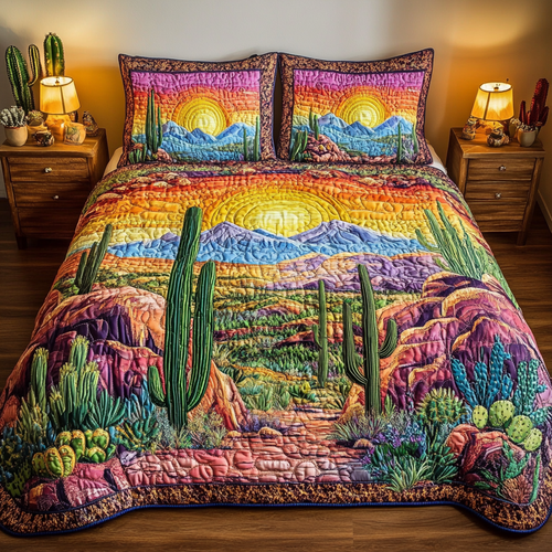 Sunset Cactus Duvet Cover Set NCU0PVL283