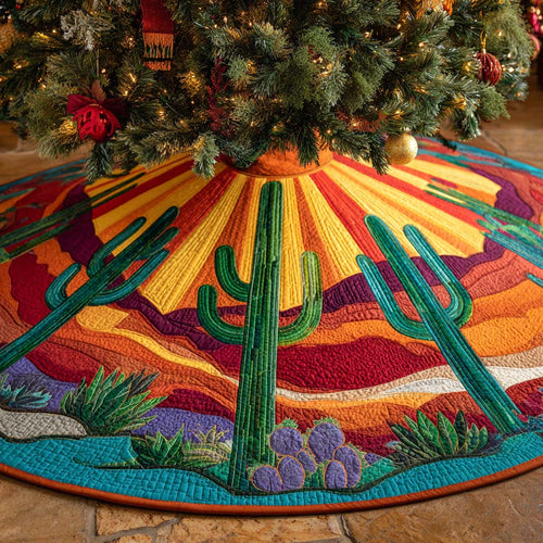 Sunset Canyon Burst Quilted Tree Skirt NCU0NXD1093
