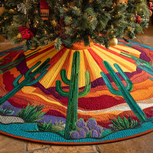 Sunset Canyon Burst Quilted Tree Skirt NCU0NXD1093