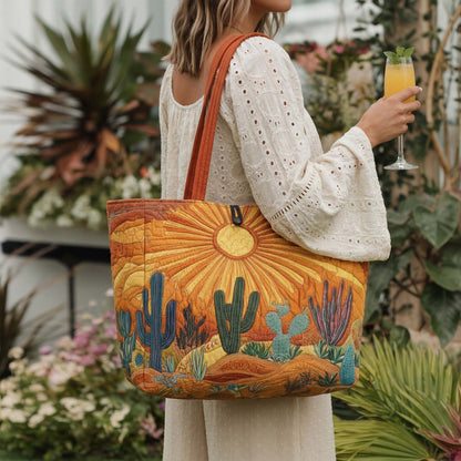 Sunset Desert Quilted Classic Tote Bag NCU0NNT3157