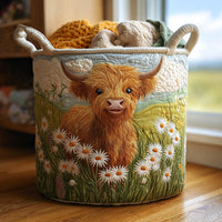 Sunset Highland Quilted Laundry Basket NCU0PVL443