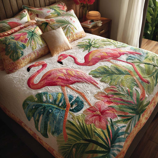 Sunset Love 3-Piece Quilted Bedding Set NCU0NNT1813