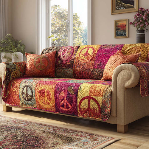 Sunset Love Collective Quilted Sofa Cover NCU0NXD1412