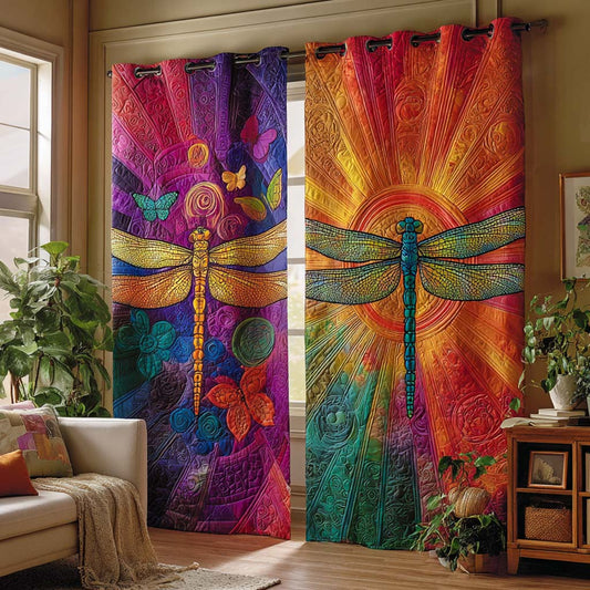 Sunset Meadow Symphony Quilted Curtains NCU0NXD860