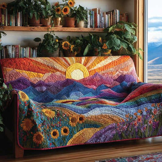 Sunset Meadows Quilted Blanket NCU0PVL797