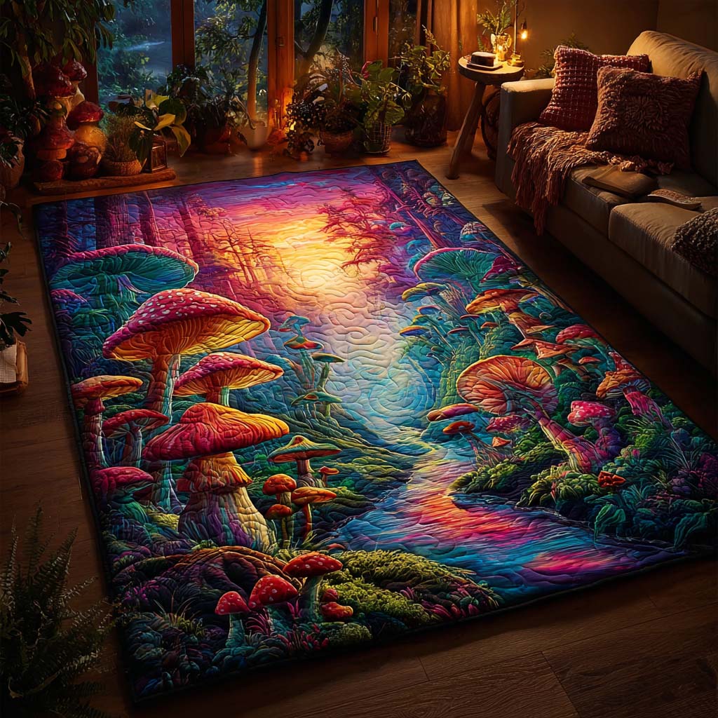 Sunset Mushroom Area Rug NCU0DQQ0122