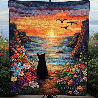 Sunset Paws Quilted Blanket NCU0VH639