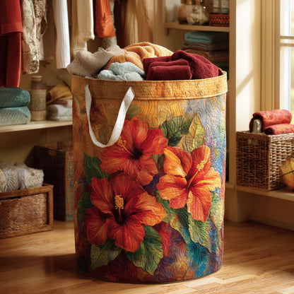 Sunset Petal Quilted Laundry Basket NCU0NTV157