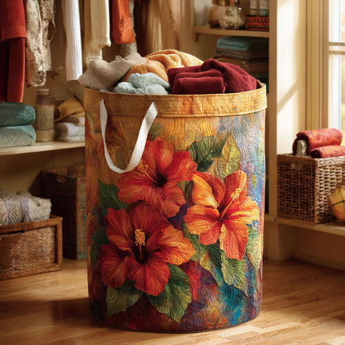 Sunset Petal Quilted Laundry Basket NCU0NTV157