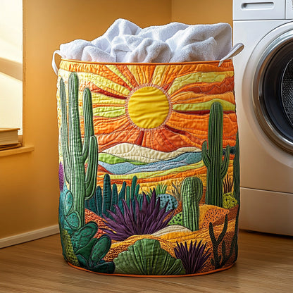 Sunset Prickly Quilted Laundry Basket NCU0PVL561
