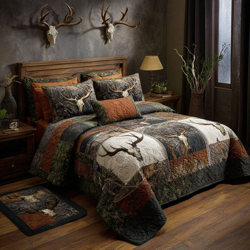 Sunset Pursuit 3-Piece Quilted Bedding Set NCU0PTT1674