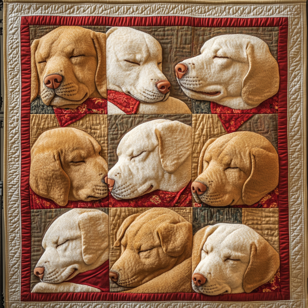 Sunset Retriever Quilted Blanket NCU0DK1019