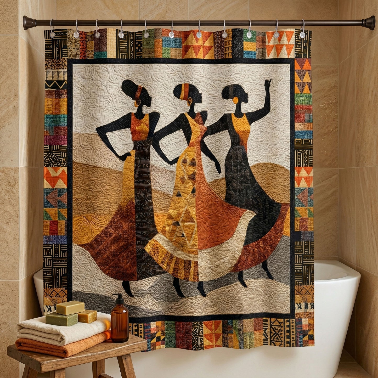 Sunset Sisters Shower Curtain NCU0NNT3101