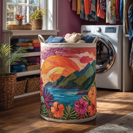 Sunset Valley Quilted Laundry Basket NCU0NTV305