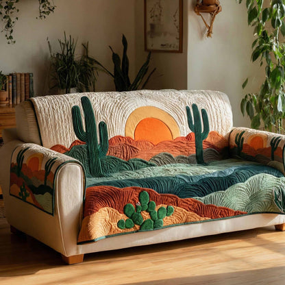 Sunset Valley Quilted Sofa Cover NCU0NXD1516