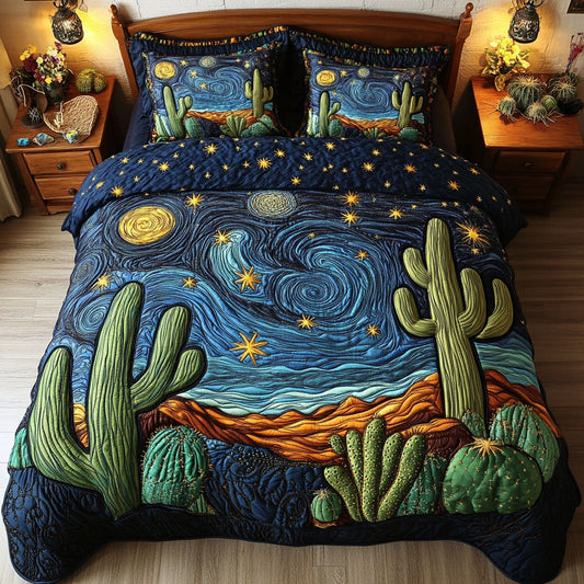 Sunset Waves 3-Piece Quilted Bedding Set NCU0NNT351