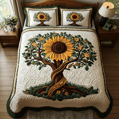 Sunshine Harvest Quilted Bedding Set NCU0DV090