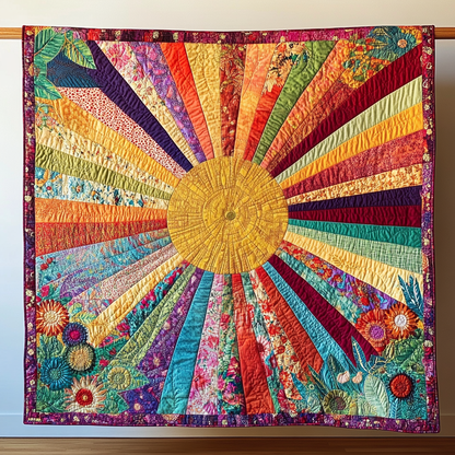 Sunshine Bliss Quilted Blanket NCU0PVL079