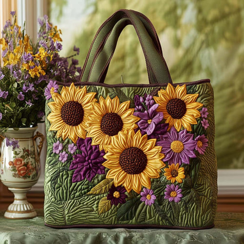 Sunshine Field Quilted Tote Bag NCU0NNT1979