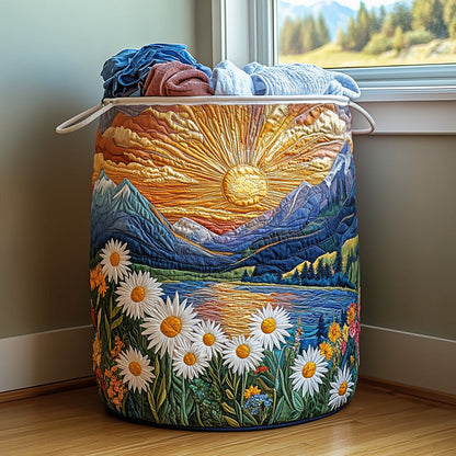 Sunshine Valley Quilted Laundry Basket NCU0PVL607