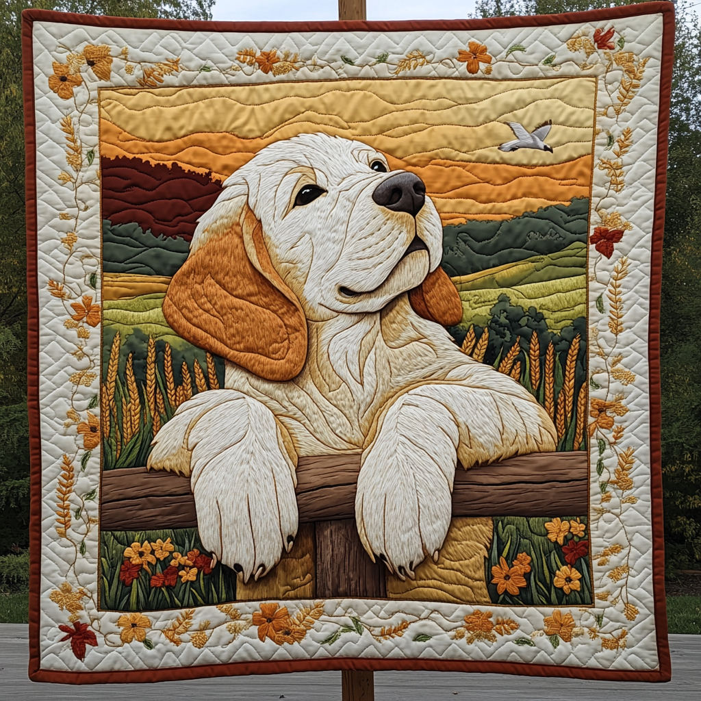 Sunshine and Paws Quilted Blanket NCU0DK1540