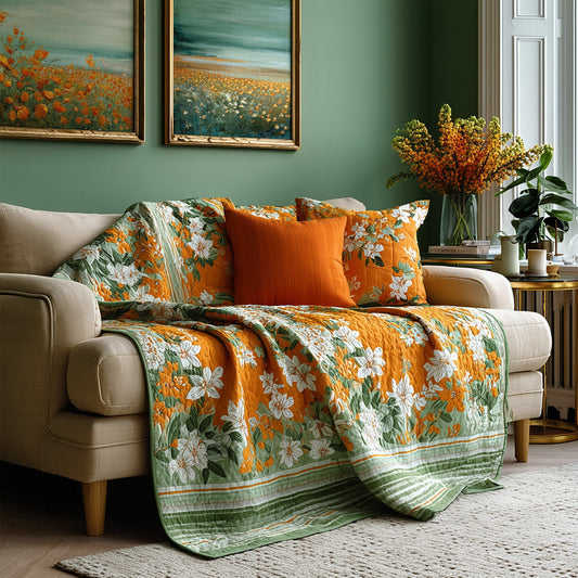 Sunwashed Meadow Quilted Blanket NCU0LDH681