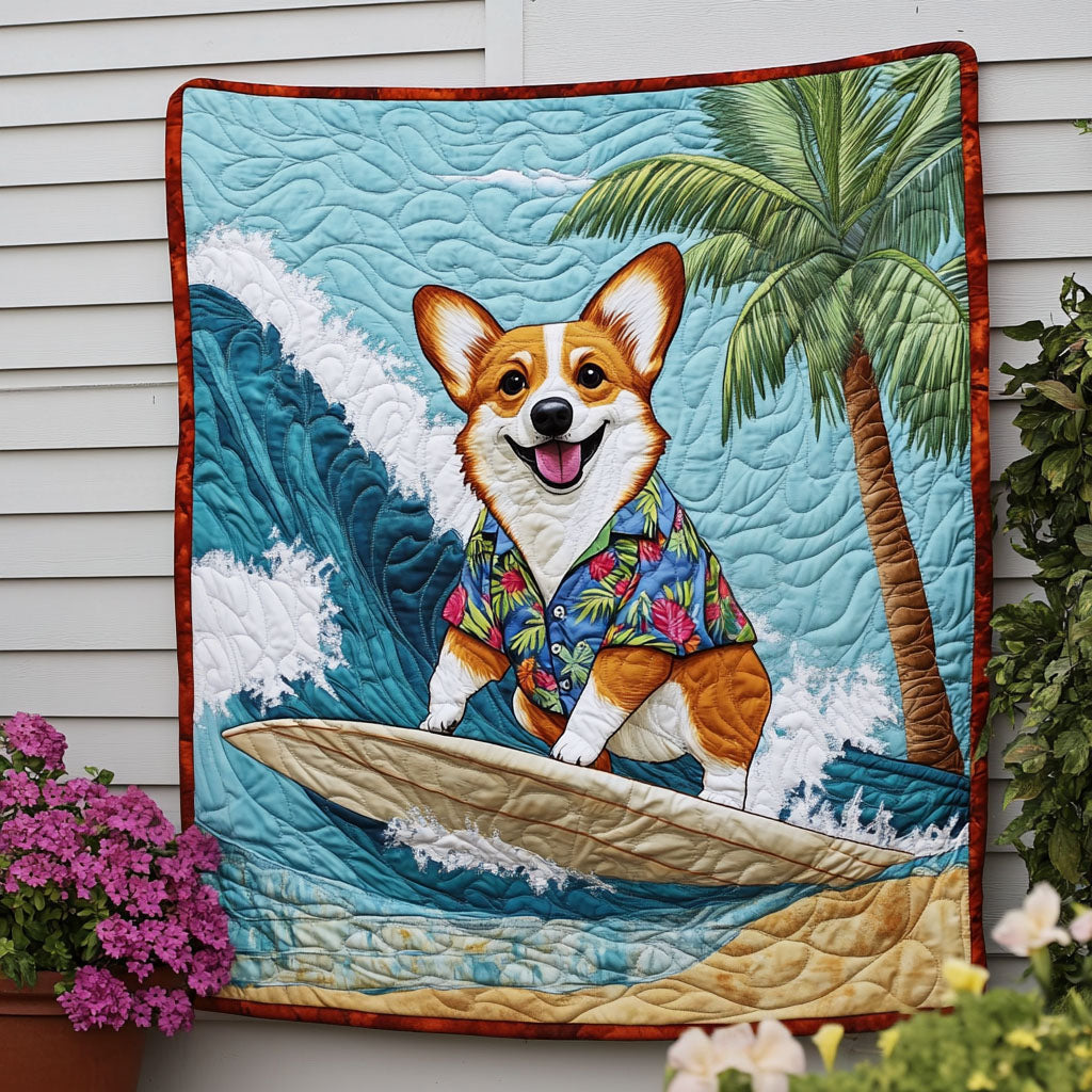Surf Pup Style Quilted Blanket NCU0NNT682