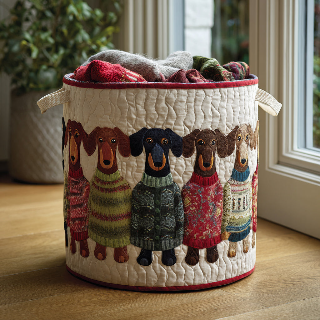 Sweater Squad Quilted Laundry Basket NCU0DV1635