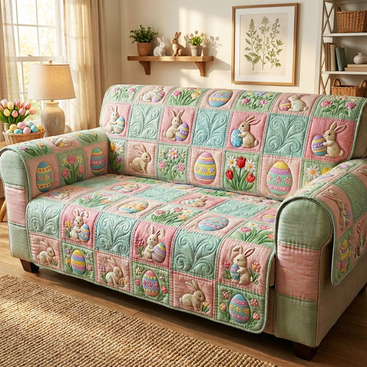 Sweet Bunny Season Quilted Sofa Cover NCU0NTD1565