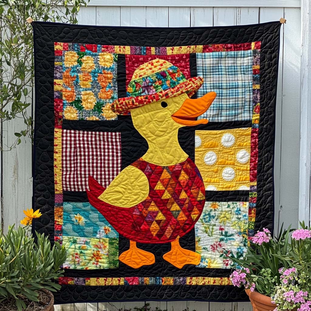 Sweet Duck Day Quilted Blanket NCU0NNT908