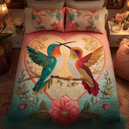 Sweet Harmony 3-Piece Quilted Bedding Set NCU0DQQ0126