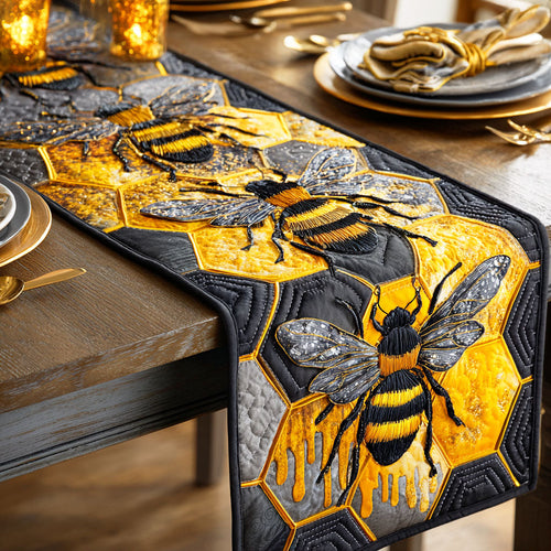 Sweet Honey Trail Quilted Table Runner NCU0NTD578