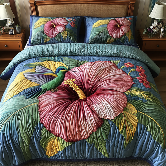 Sweet Hover 3-Piece Quilted Bedding Set NCU0NVH606