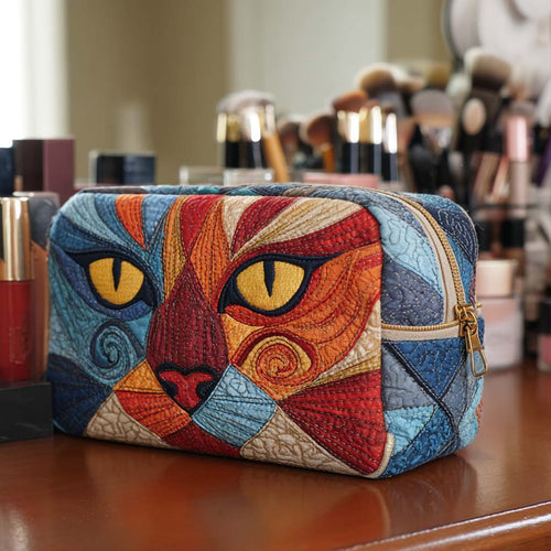 Sweet Little Cat Quilted Makeup Bag NCU0NNT2085