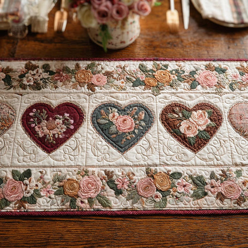 Sweet Love Quilted Table Runner NCU0DV1810