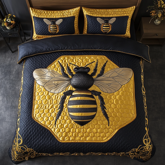 Sweet Nectar Glow 3-Piece Quilted Bedding Set NCU0DDK050
