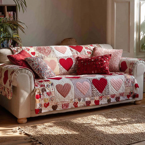Sweet Valentine Quilted Sofa Cover NCU0NXD1329