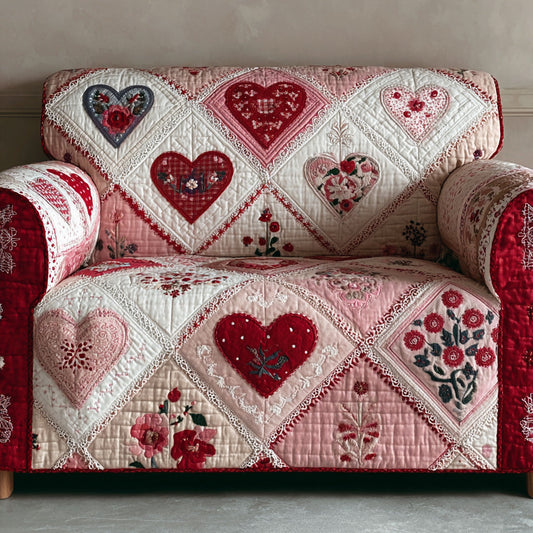Sweetheart Garden Quilted Sofa Cover NCU0LDH199