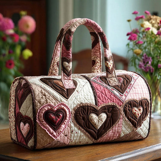 Sweetheart Patch Haven Quilted Duffle Bag NCU0PTT2880