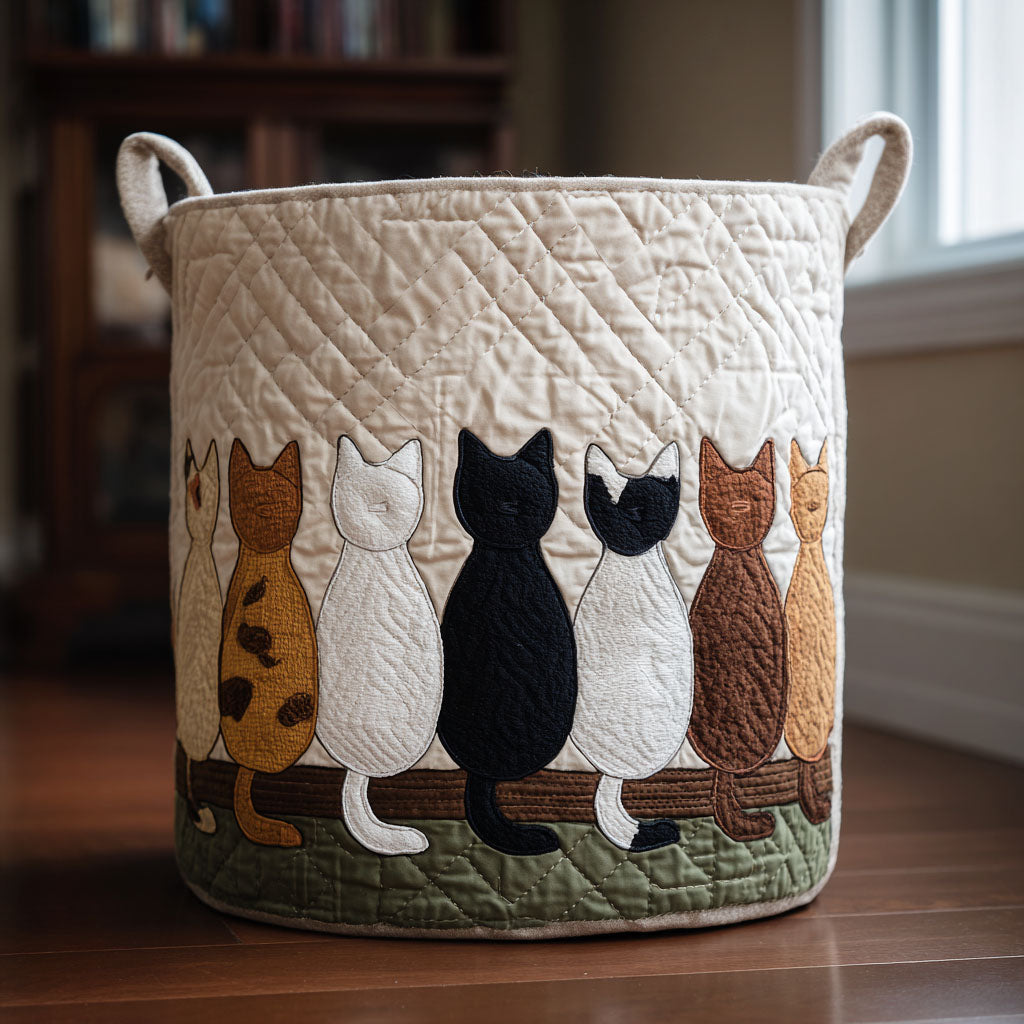 Tail-End Tales Quilted Laundry Basket NCU0PTT1902