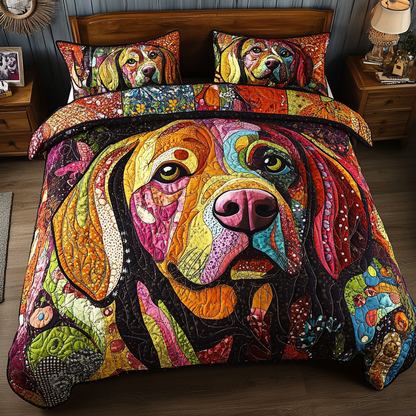 Tail Wag 3-Piece Quilted Bedding Set NCU0PVL309