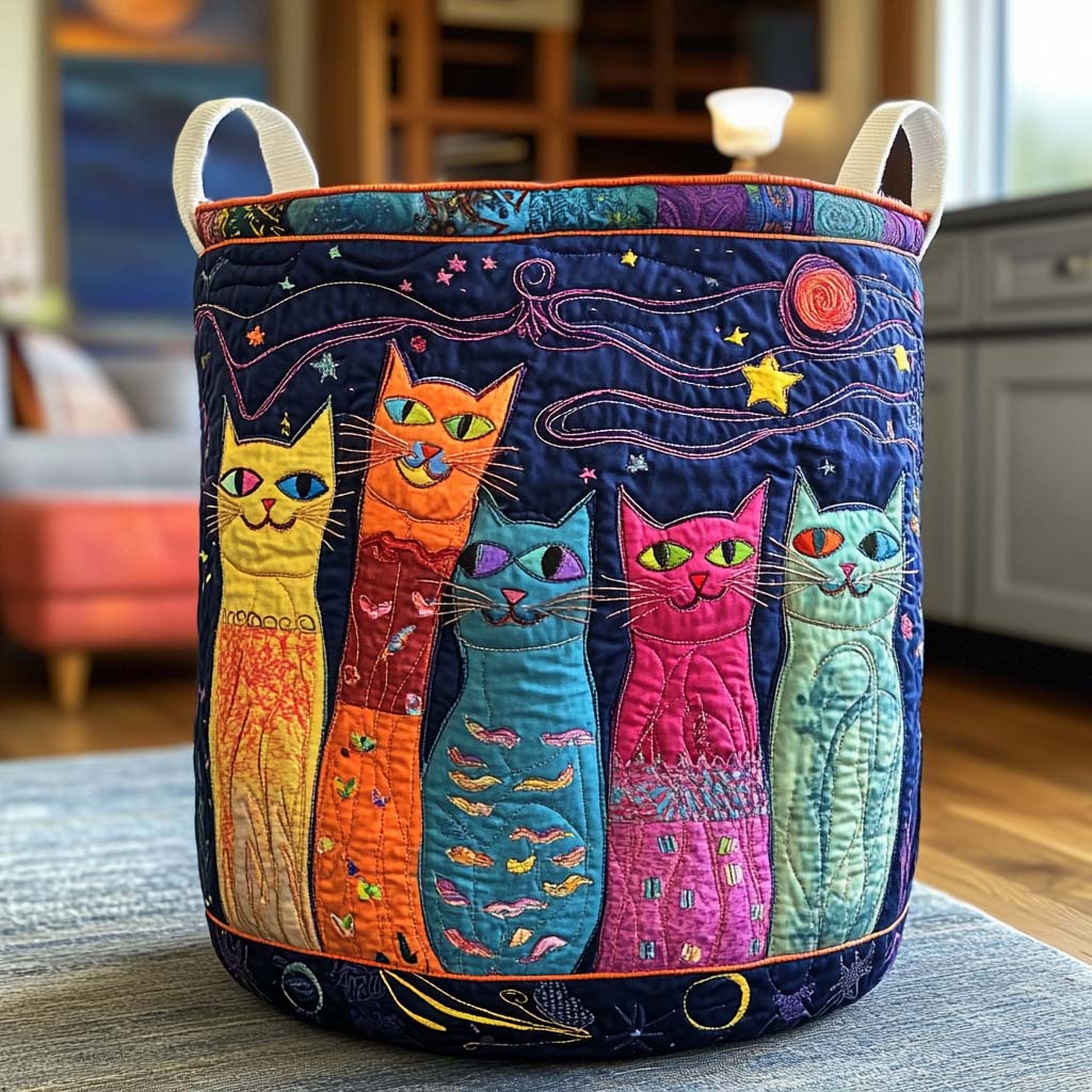 Tail Wags Quilted Laundry Basket NCU0NNT2273