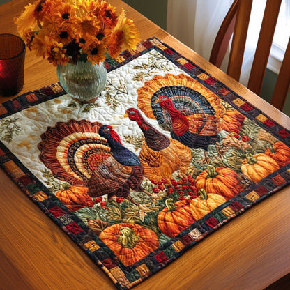 Talkin Turkey Quilted Table Topper NCU0PTT1124