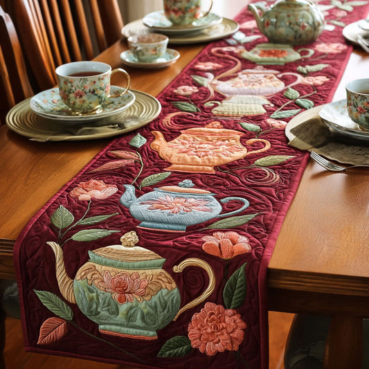 Tea Garden Quilted Table Runner NCU0DDK2242
